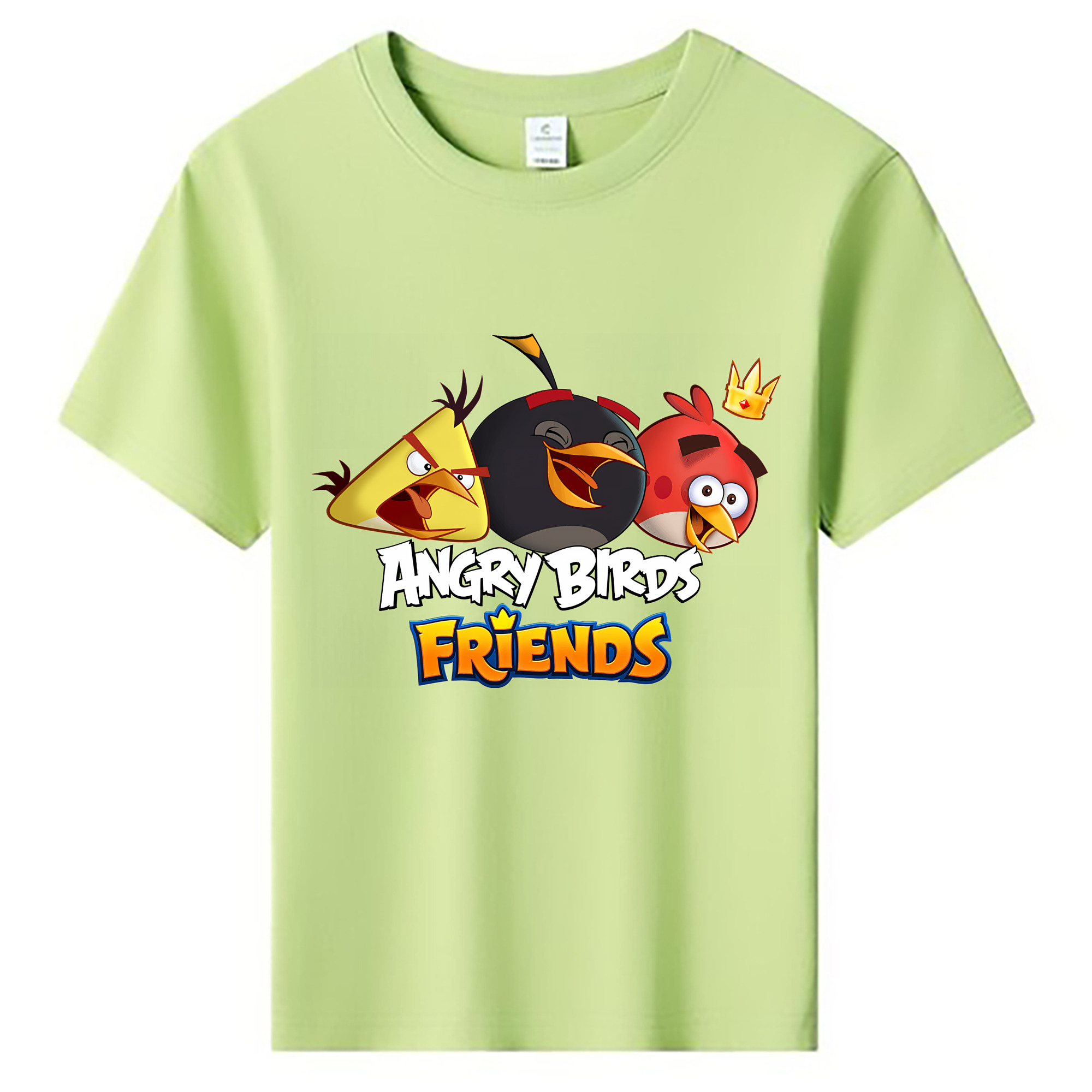 （画像用） Angry Birds アングリーバード 綿100％キッズTシャツ（フロントプリント）